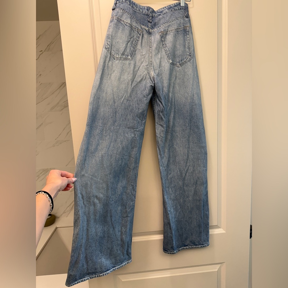 rag & bone Light Blue Flare Jeans - Picture 3 of 5